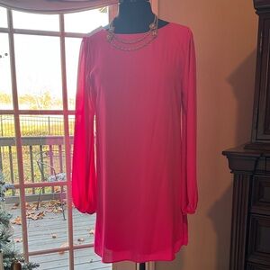 NWT - Elegant Pink Long Sleeve NYMPHE Dress - Size Medium